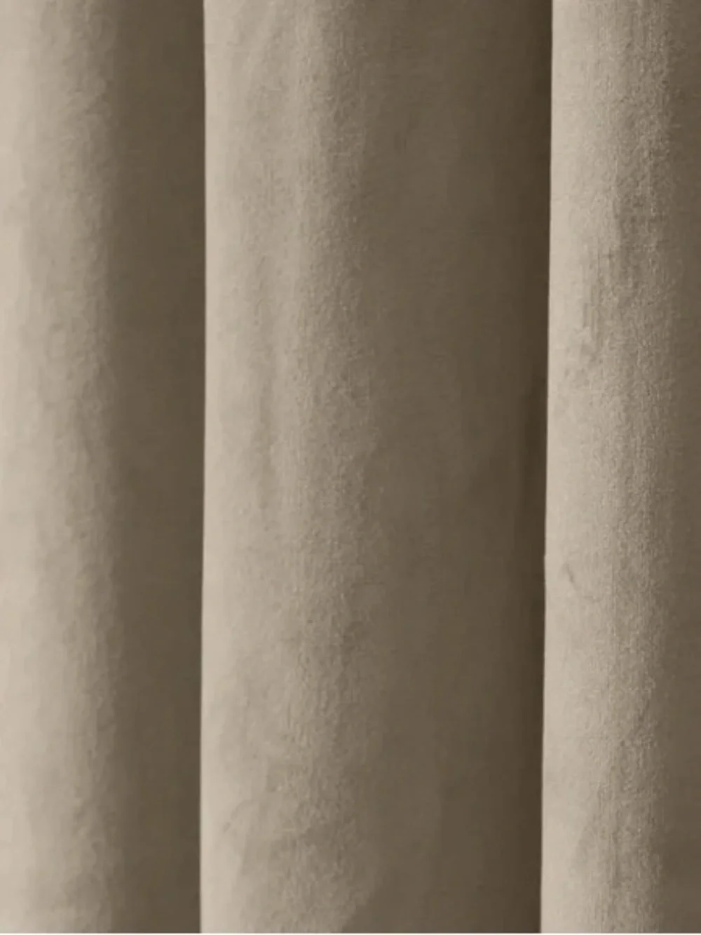 TWOPAGES Birkin Velvet Curtain Pleated Taupe Lined NWT (1) Panels 58Wx120L
